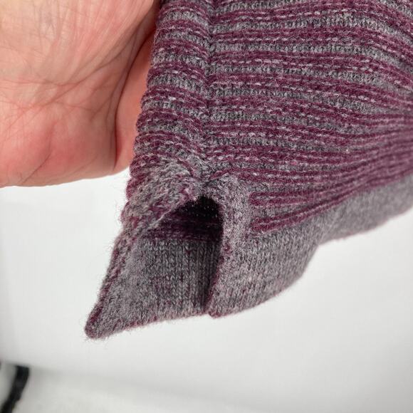 Robert Comstock Vertical Wool Nylon Ribbed Purple Sweater Men’s 2X Tall - Picture 7 of 10